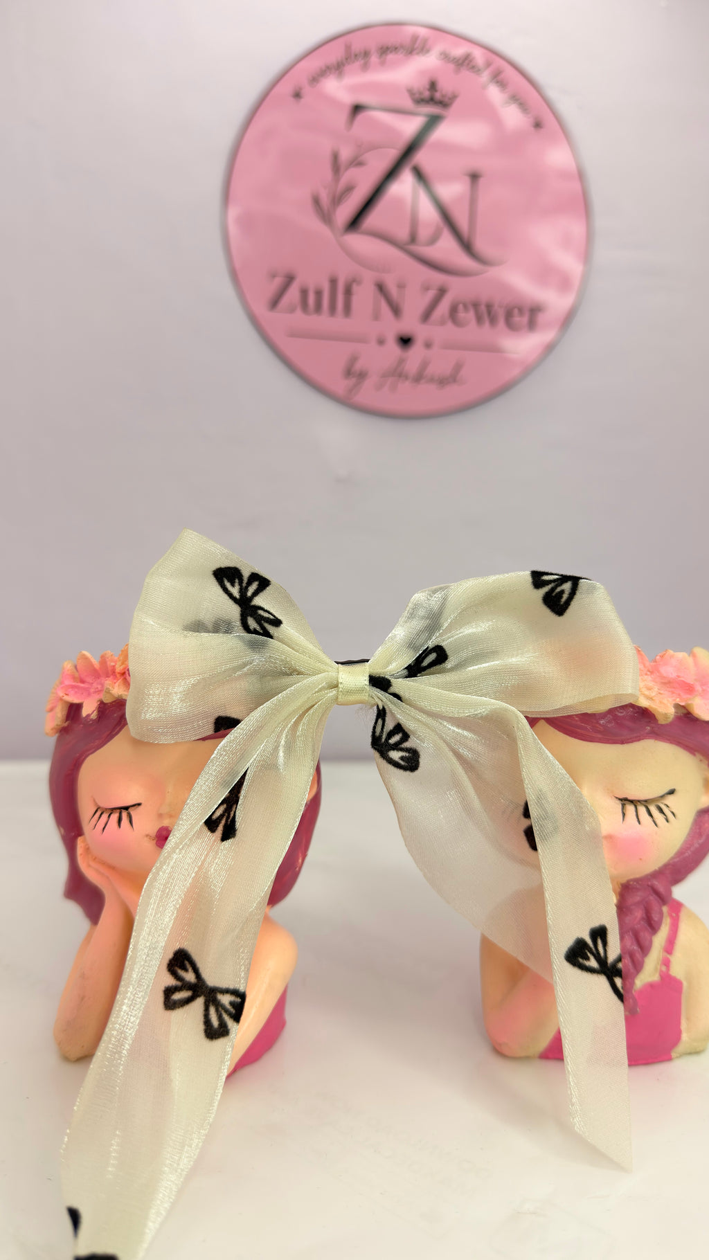 Butterfly Organza Hair Bow – Elegant Sheer Ribbon Hair Clip