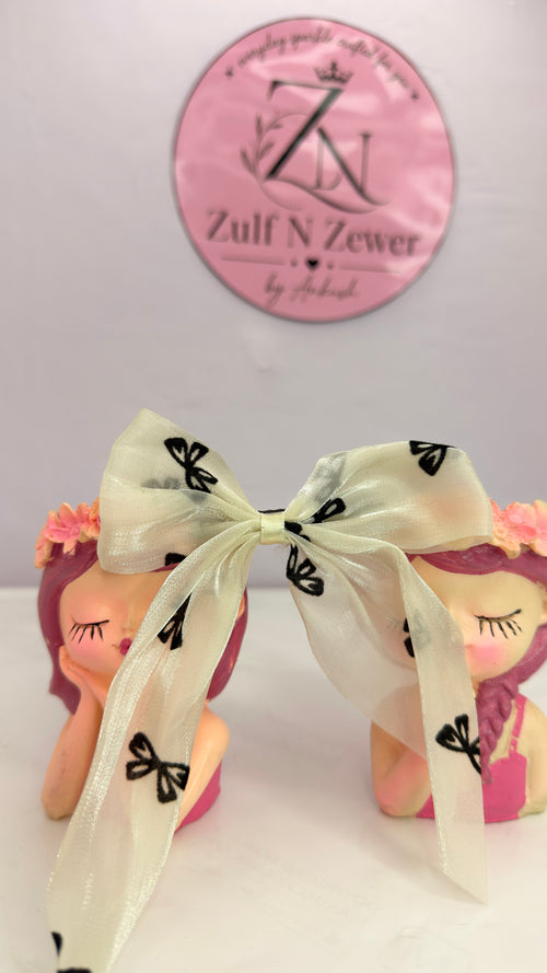 Butterfly Organza Hair Bow – Elegant Sheer Ribbon Hair Clip