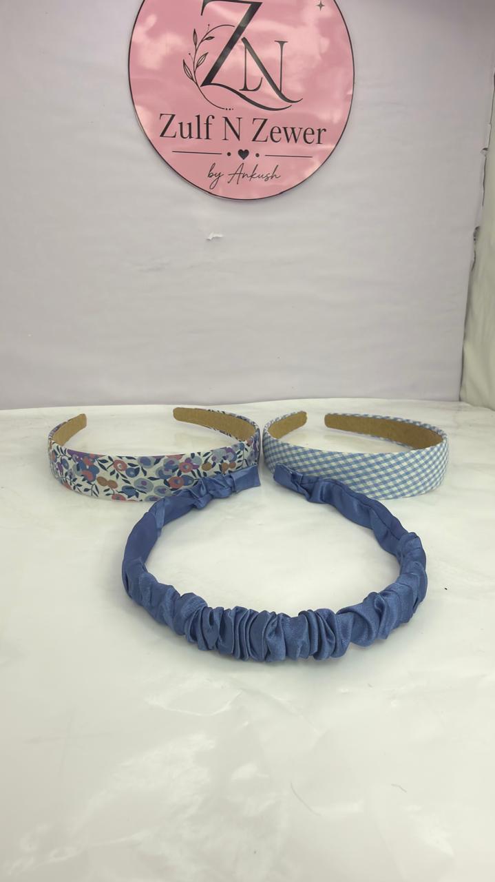 Lilac & Floral Fabric Headband Set (Set of 3)