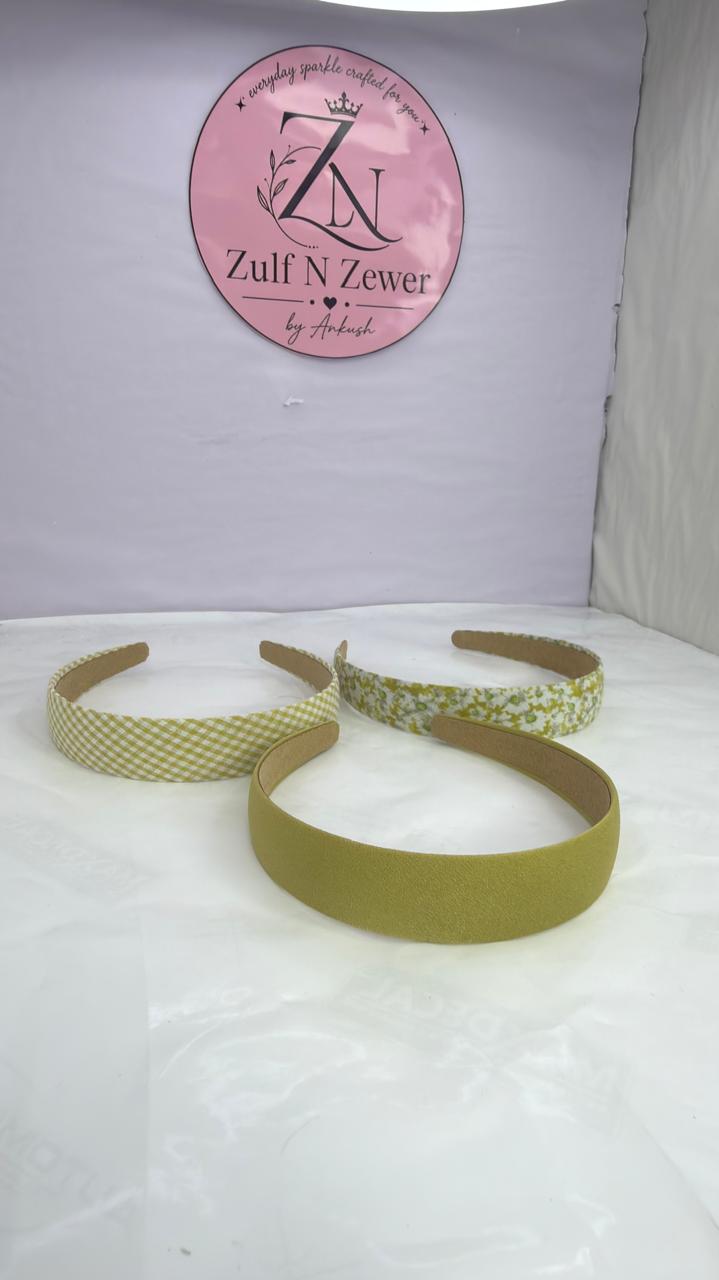 Lilac & Floral Fabric Headband Set (Set of 3)