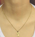 Golden Key Pendant Necklace