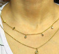 Crystal Drop Layered Necklace