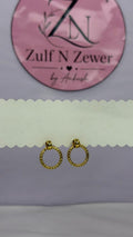 Circle Stud Earrings