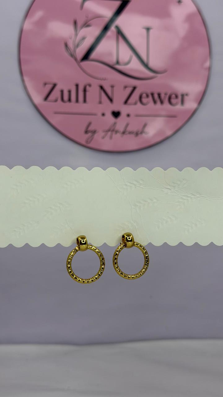 Circle Stud Earrings