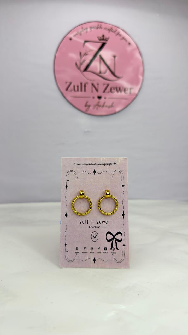 Circle Stud Earrings