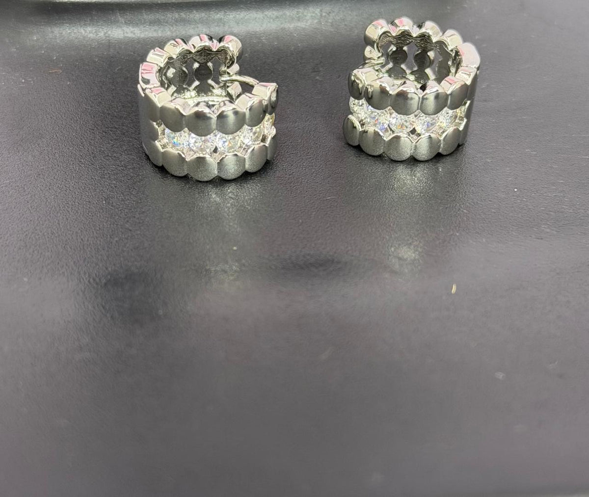 Crystal Huggie Earrings