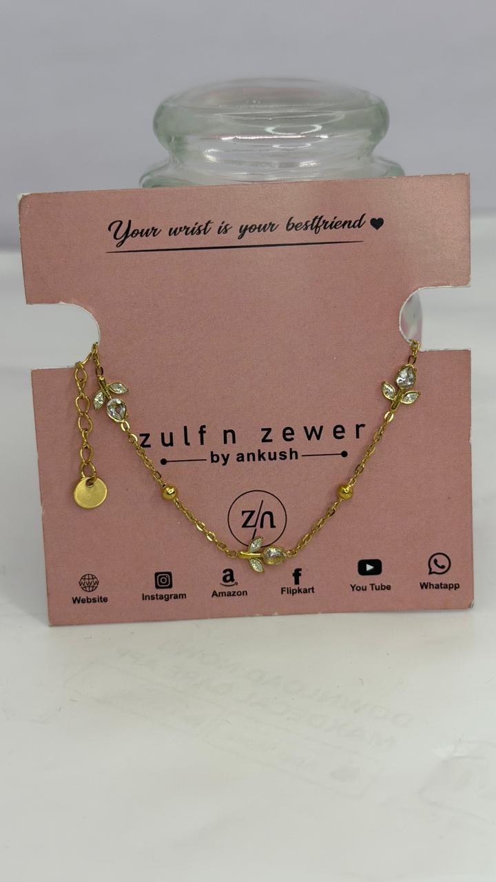 Elegant Floral Charm Bracelet