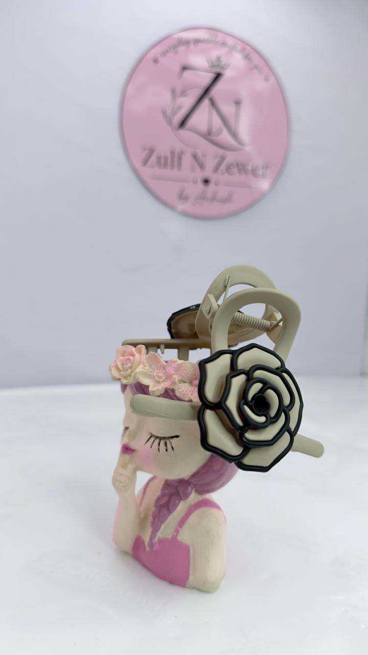 Floral Hair Claw Clip