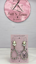 Clear Crystal Teardrop Statement Earrings | Elegant Party Wear Crystal Drop Earrings for Women