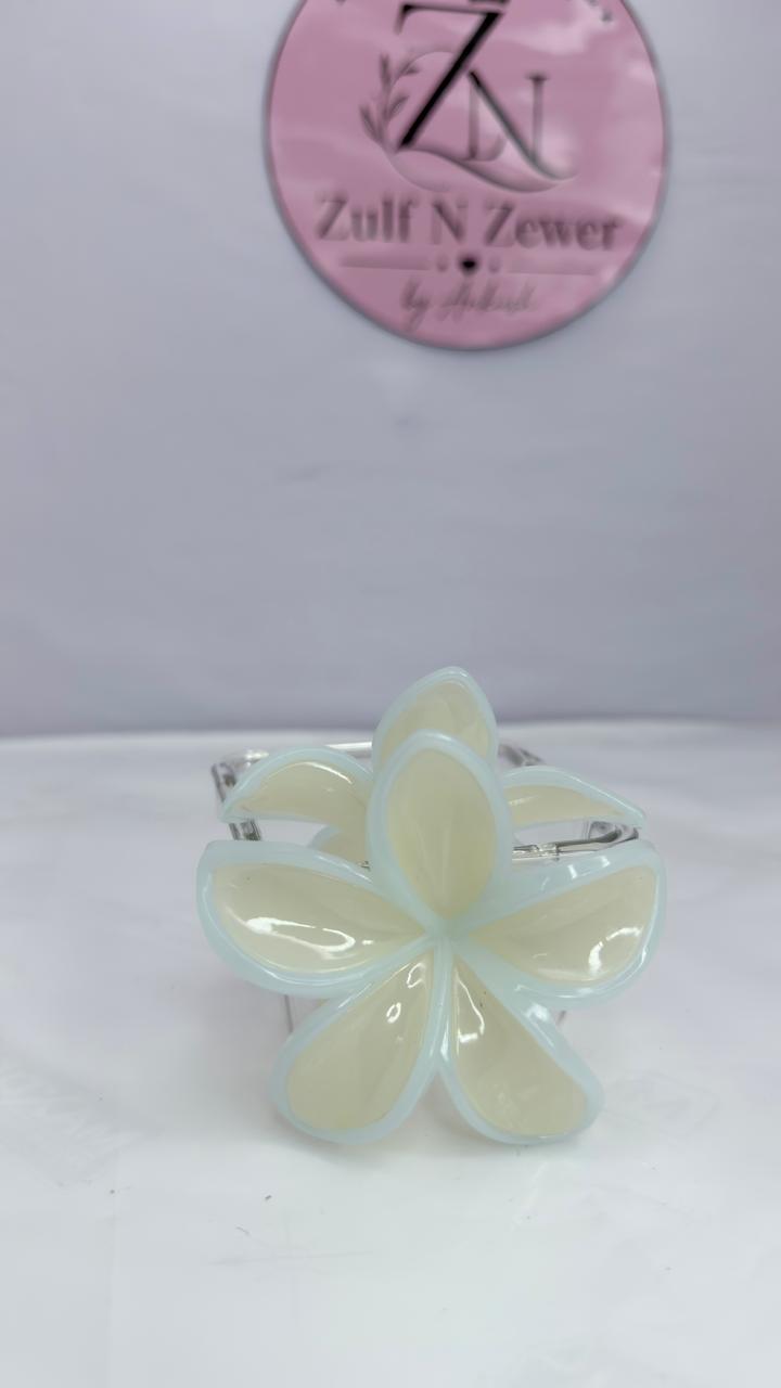 Flower Hair Claw Clip – Translucent Floral Hair Clip
