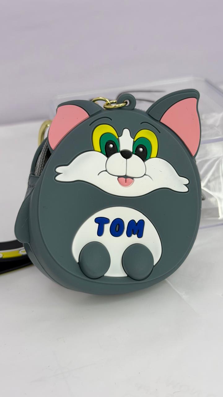 Cute Cartoon Character Silicone Coin Pouch & Keychain Collection