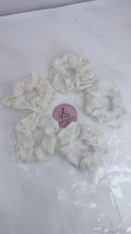 Cute Cherry Print Cotton Hair Scrunchie (Pack Of 5)