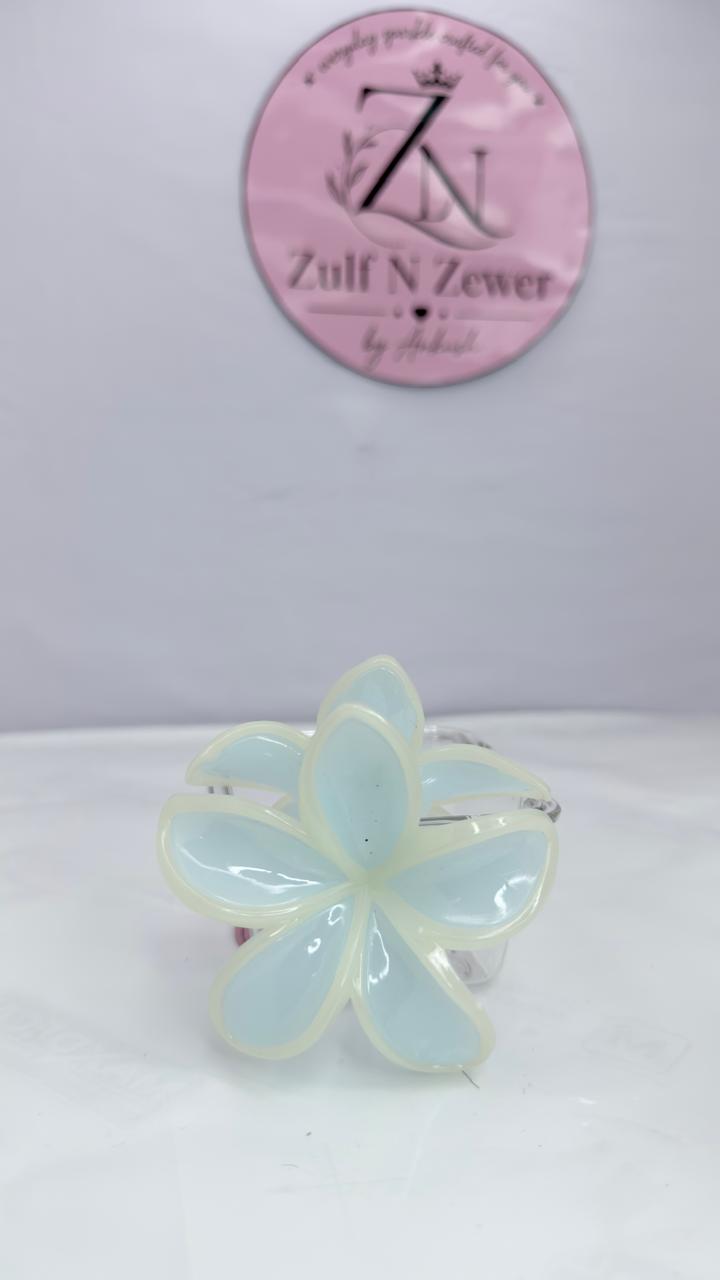 Flower Hair Claw Clip – Translucent Floral Hair Clip