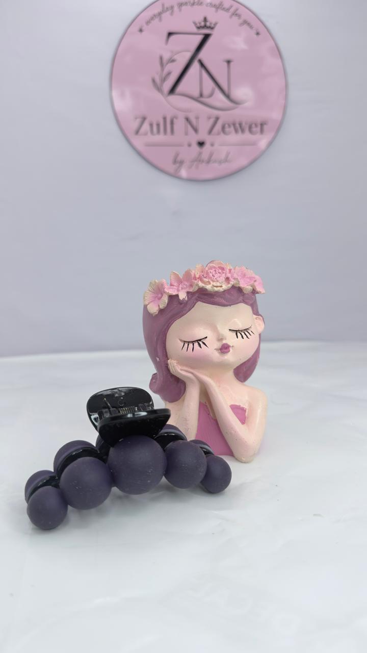 Matte Bubble Hair Claw Clip | Strong Hold Hair Claw for Women & Girls