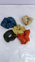Luxe Satin Hair Scrunchie Collection | Soft Satin Hair Tie for Women & Girls (Pack Of 5)