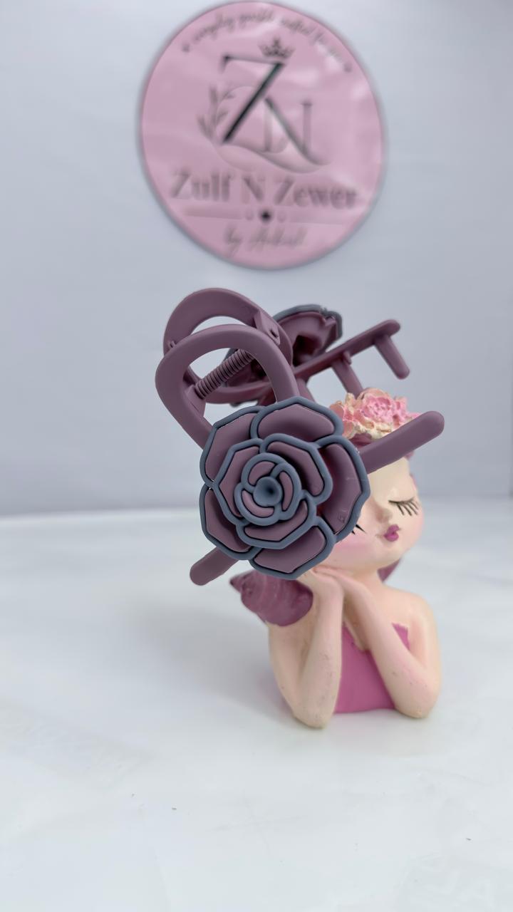 Floral Hair Claw Clip