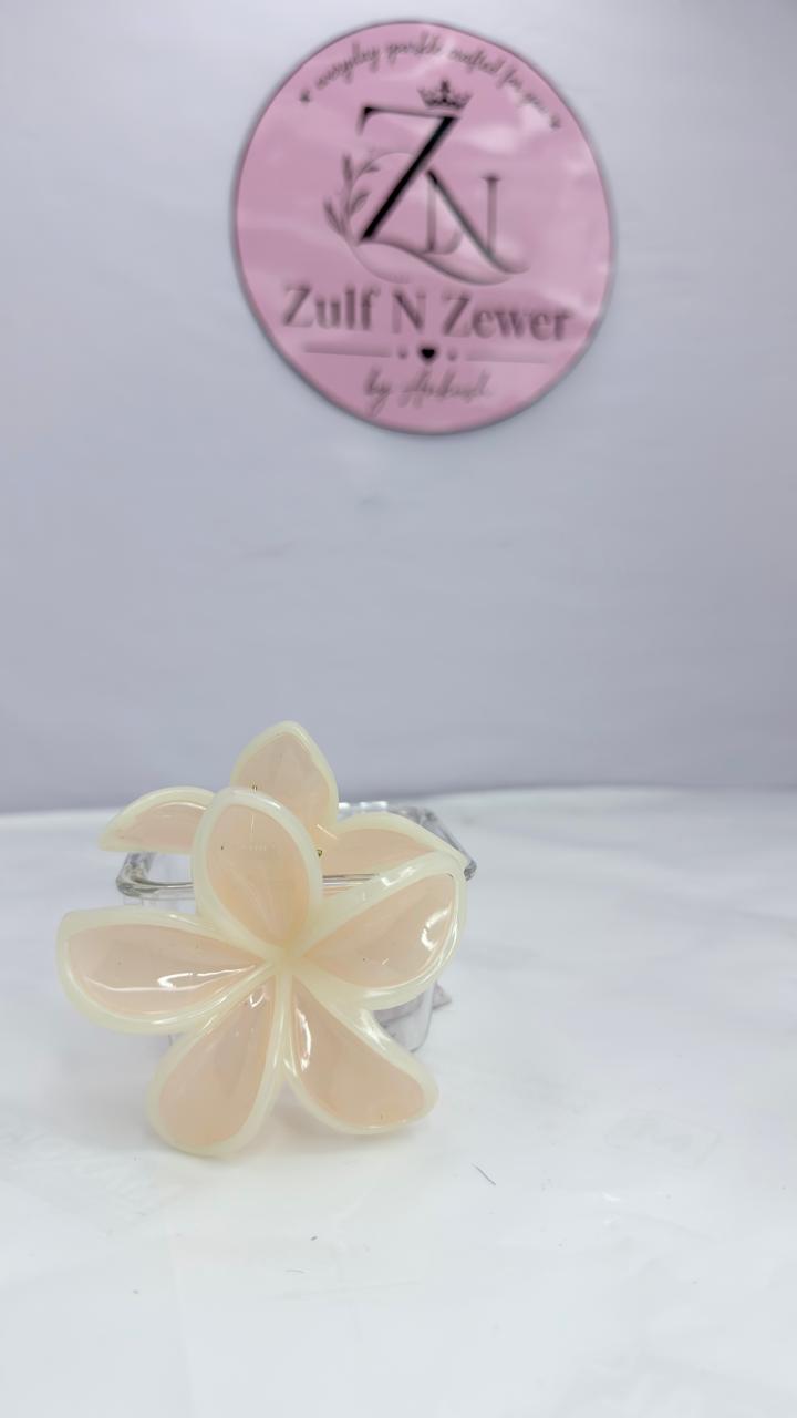 Flower Hair Claw Clip – Translucent Floral Hair Clip