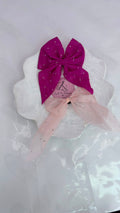 Rhinestone Organza Hair Bow Combo Set – Premium Sheer Bow Hair Clips for Women & Girls