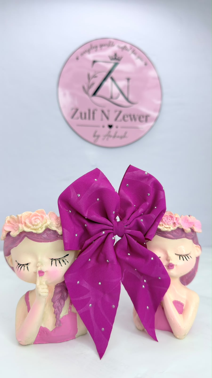 Rhinestone Organza Hair Bow Combo Set – Premium Sheer Bow Hair Clips for Women & Girls