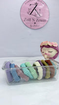 Soft Fabric Hair Ties – Pastel & Multicolor 10-Piece Set