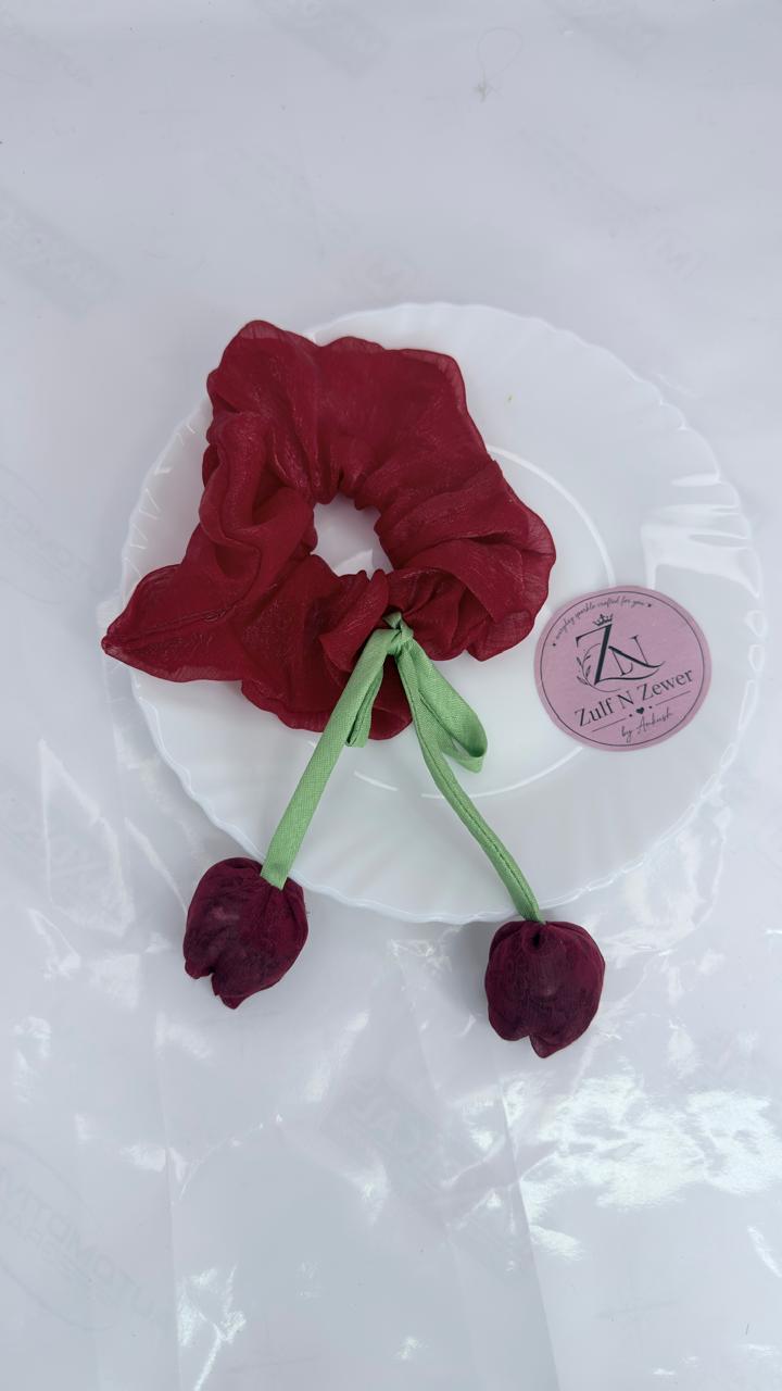 Tulip Satin Hair Scrunchie (Pack of 6)
